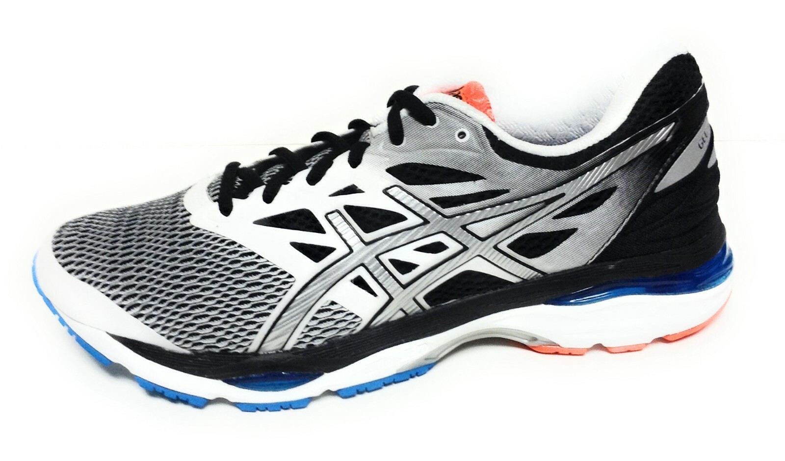 Mens Asics Gel Cumulus 18 T6C3N 0193 White Silver Black Running Sneakers  Shoes : купить с доставкой из США, цена 17 292 руб - (233306992697)